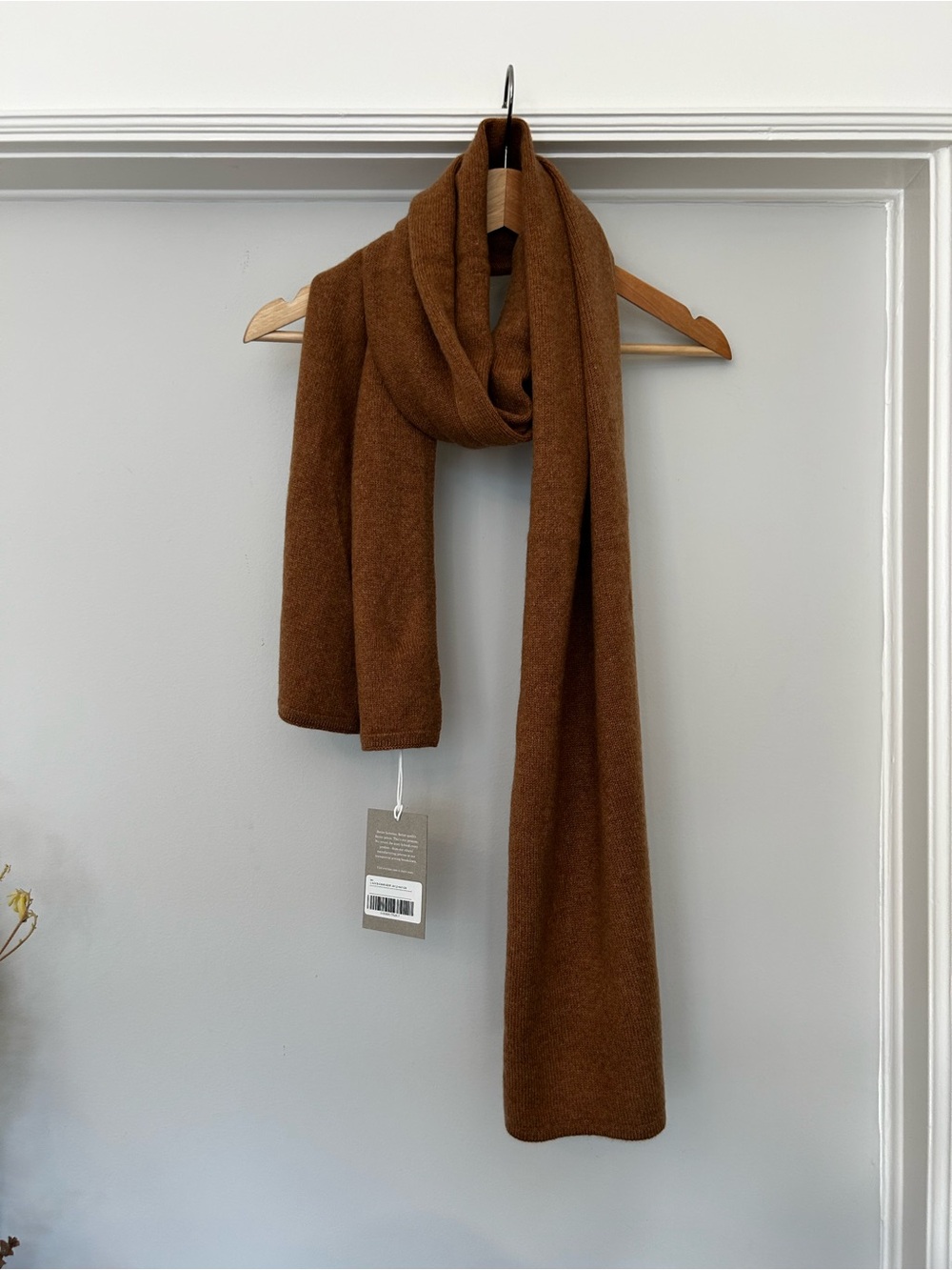 NWT Everlane The Cashmere Scarf, Pecan